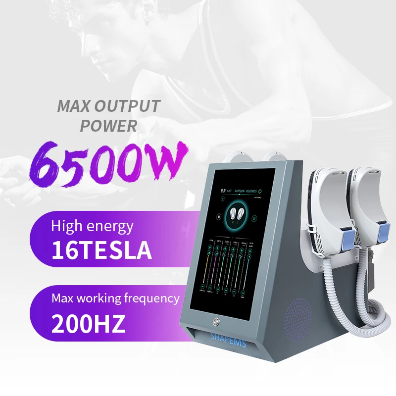tesla slim beauty fat loss ems shaping sculpting machine slimming ems zero 6500w rf sculpt 4 or 5 handles