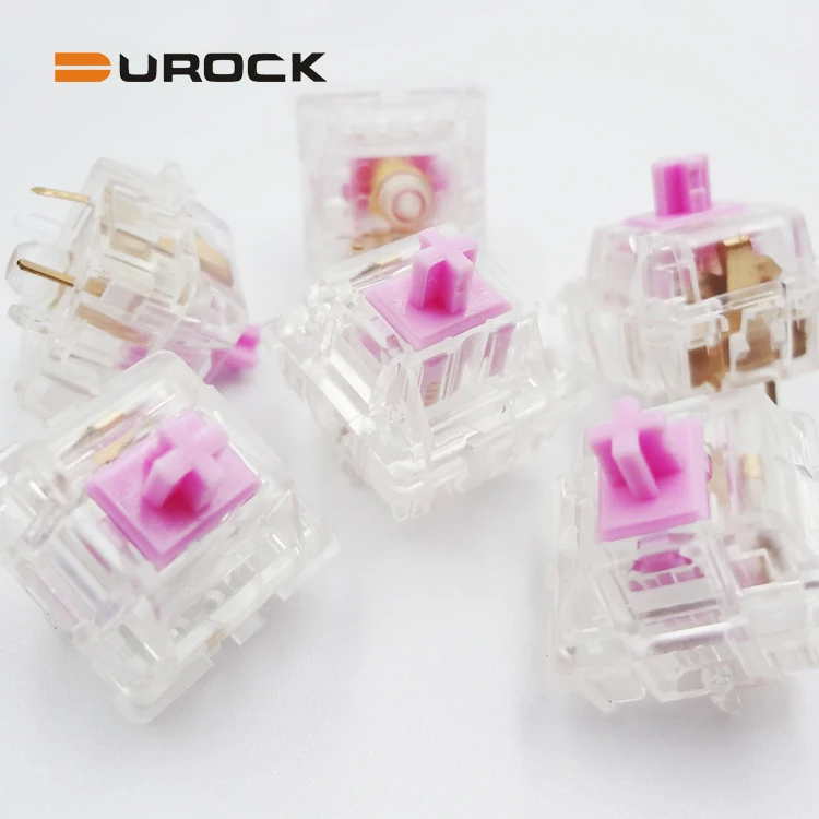 Factory Mechanical Gaming Keyboard Linear Switch with Gold Plated Spring 62g Smooth Keyswitch