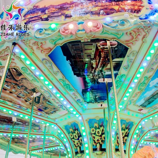 
Indoor and Outdoor Amusement Park Rides Fairground Merry Go Round Carousel for Sale 