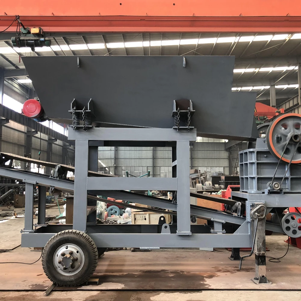 Portable concrete crushing plant,PE-250*400 jaw crusher mobile station,PE-200*350 crushing machine