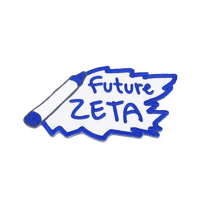 Future ZETA future DST embroidery patch custom Patches For Clothing