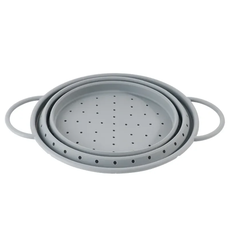 Certified BPA Free New Design Reusable Silicone Colander Food Grade Silicone Colander