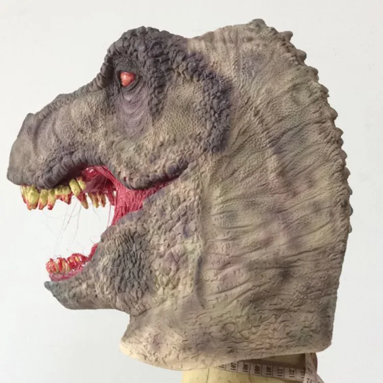 Halloween Dinosaur Mask T Rex Fancy Dress Latex Overhead Adult Deluxe New