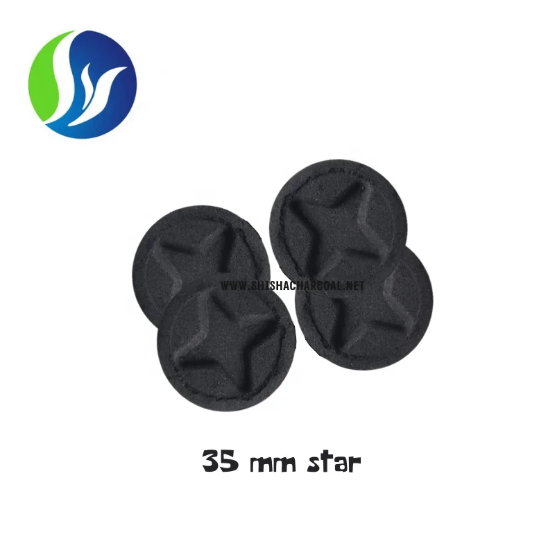 Smokeless Quick Light 35mm Star Round Charcoal for Incense