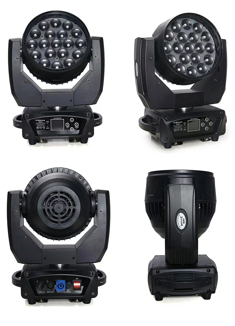 Hot Sale LED 19*15W RGBW 4in1 beam wash zoom moving head wash 19x15w stage light for Stage Nightclub Theater