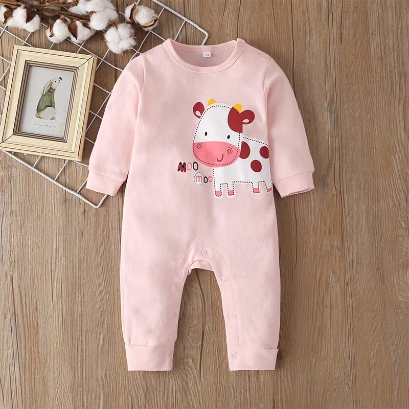 2020 spring and autumn baby rompers cartoon fashion long sleeve baby cotton out clothes Aliexpress Hot Sale