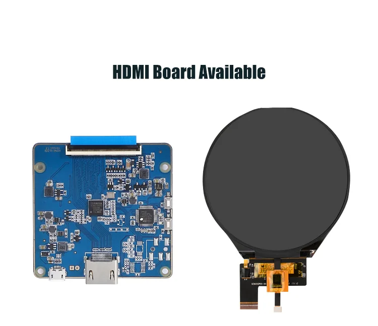 MIPI 3 lane ips 3.4 inch round tft lcd display 800x800