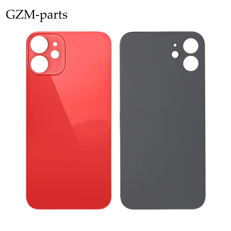 GZM-parts 100% New Back Housing Battery Door Cover Glass  for iPhone 12 Rear Housing cover glass
