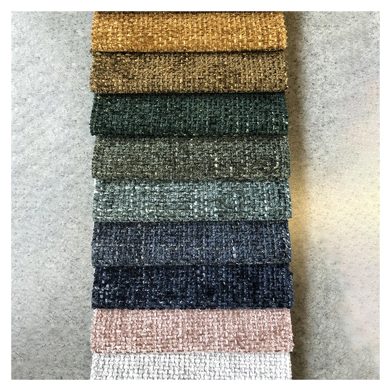 Wholesale Yarn Dyed Decorative Soft Sofa Upholstery Fabric With Chenille For Furniture