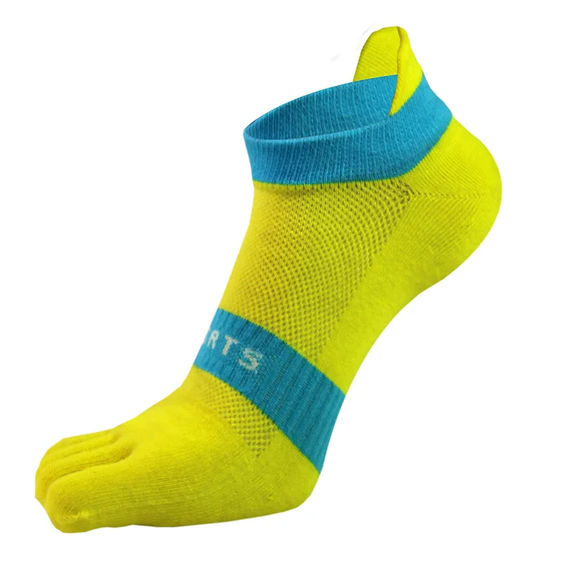 2021 Women yoga sports breathable cute colorful custom five toe socks