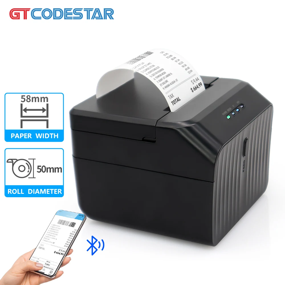 Factory wholesale thermal product GT-P5010 thermal receipt printer label printer machine receipt printer 58mm
