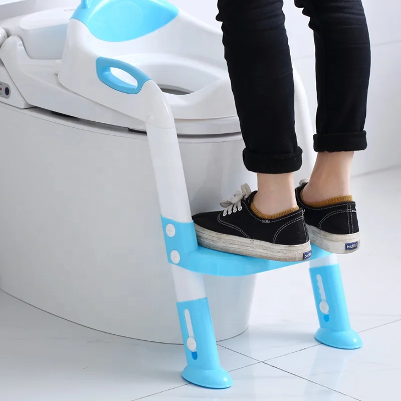 Baby Kids Toilet With Ladder Child Potty Chair Folding Children Step Potty