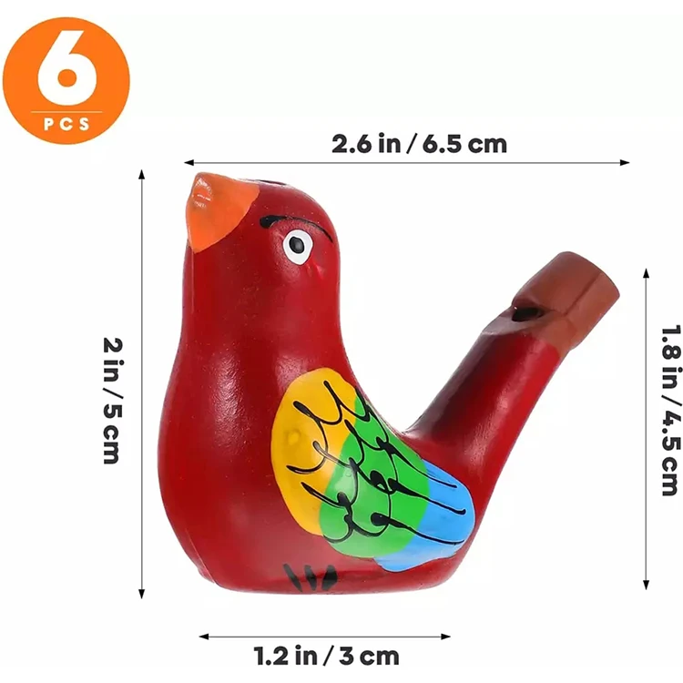 New Ceramic Clay Water Bird Whistle Animal Sound Whistle Kids Toys gift for kids