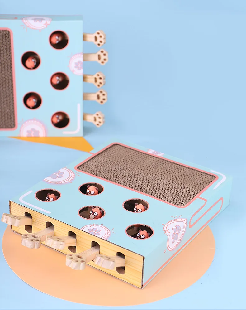 Corrugated Paper Cat Toy Grind Claws Rectangle Type Cat Scratcher cardboard Bed Interactive Toys