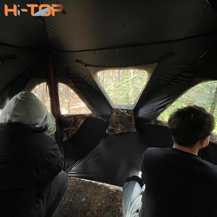 Hitop Hot Selling 2-3 Person Camouflage Hot Tent Insulated Hunting Box Blind