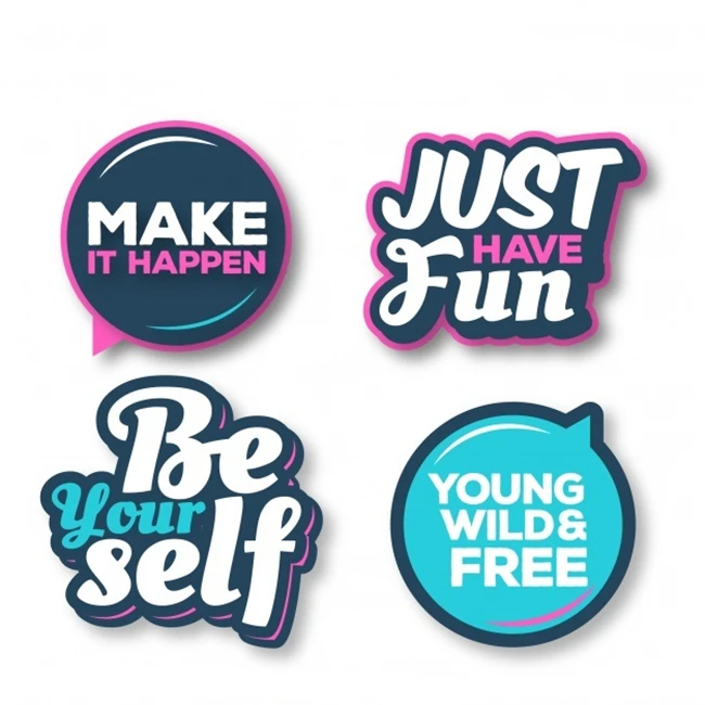 cut logo adhesive die cut plastic label printing custom vinyl stickers