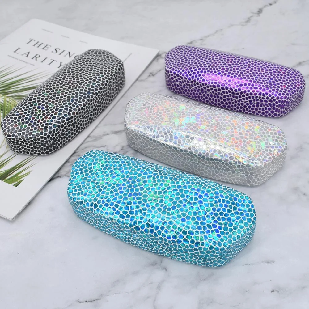 Лидер продаж, модные железные футляры для очков с бриллиантовым узором и логотипом на заказ, классические Чехлы для солнцезащитных очков