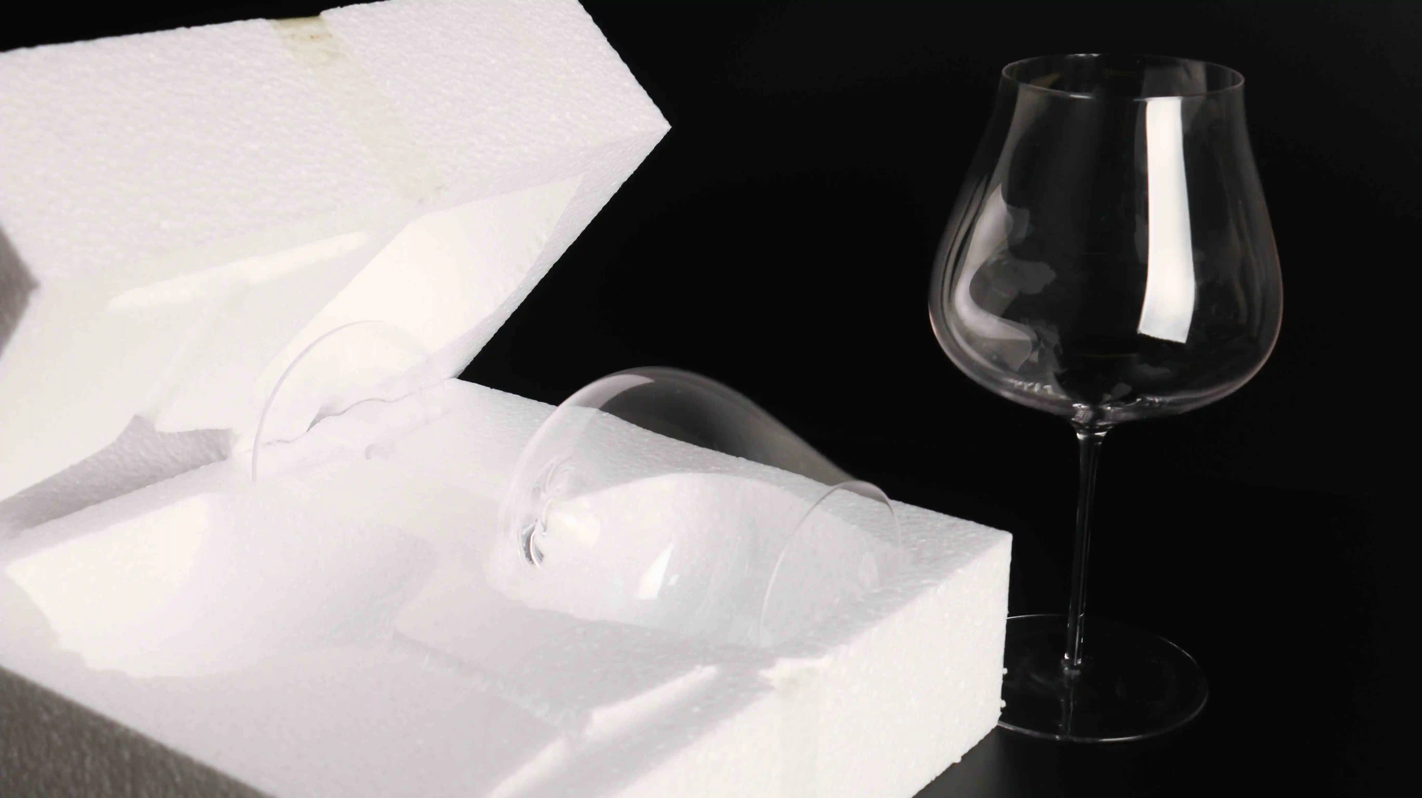 Hand Blown Crystal Red Wine or White Wine Burgundy Glass Hand Crafted by Artisans Gifts for Women Men Wedding Anniversary