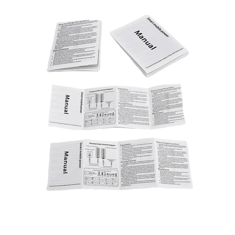 Custom Commercial Paper Publishing Services Instruction Manual Offset Brochure Booklet Catalogue Printing Glossy Cardboard