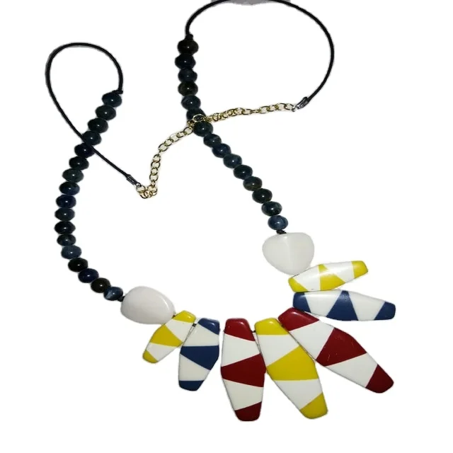 
best selling resin Necklace for bulk wholesale custom logo design accepted trending hot necklace 2021 