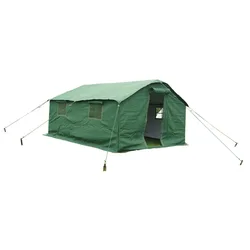 QX factory custom outdoor can accommodate 50 people large camping waterproof canvas heavy duty winter tent