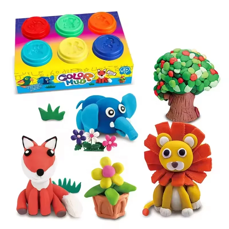DIY Plasticine colored clay creation kindergarten early education children hands-on training toys wholesale 2024