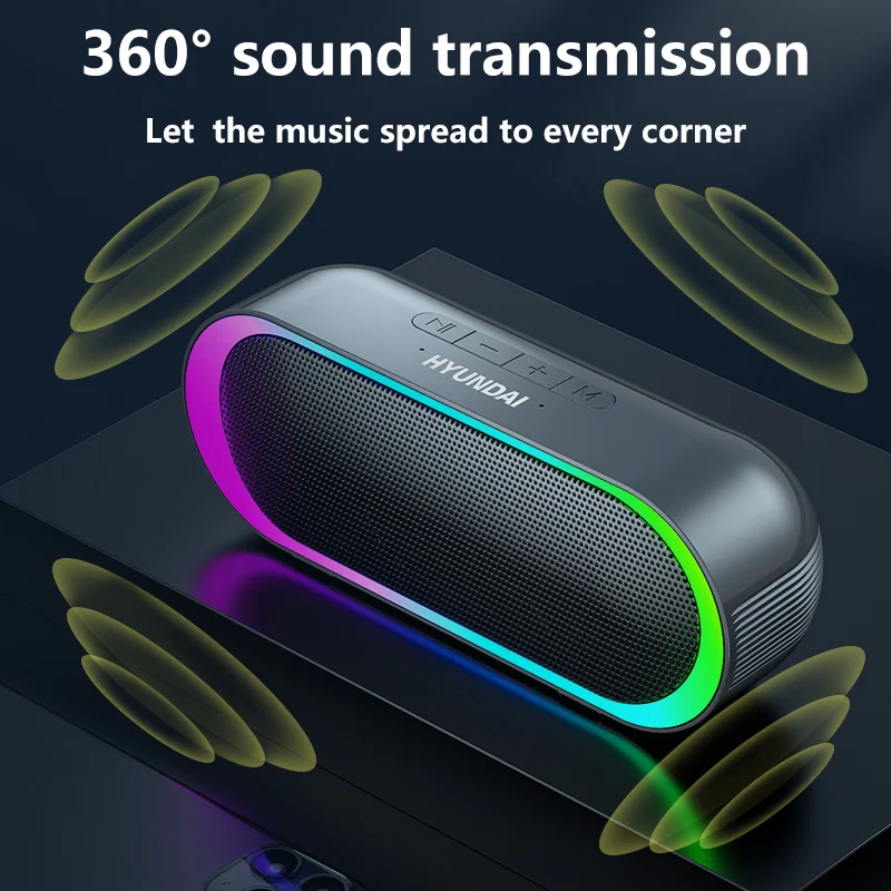 Hyundai Super High Sensitivity Mini Dome Tweeter Life Waterproof Speaker 2 Microphone Power Battery Audio Support Woofer