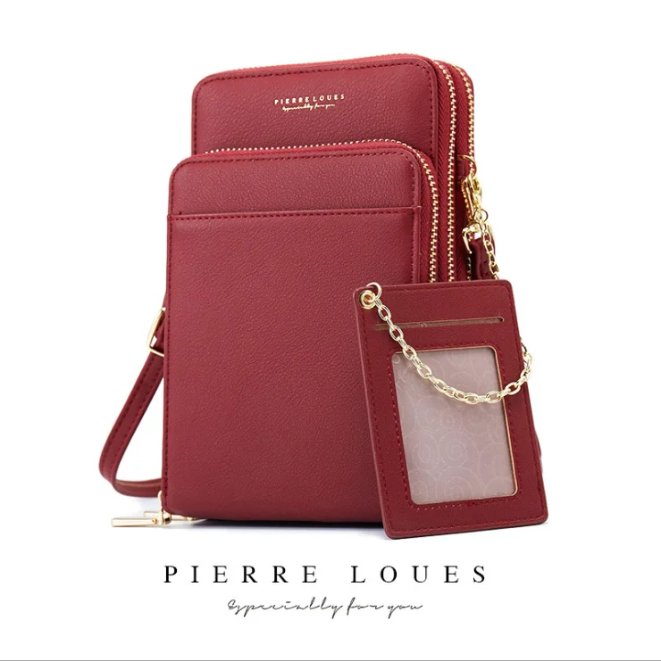 Fashionable Pu Leather Phone Bag Shoulder Crossbody Bag  Cross Body Purse  Women Designer Crossbody