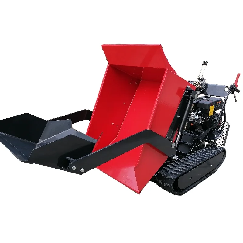 500kg hydraulic small mini dumper mini crawler dumper with stand
