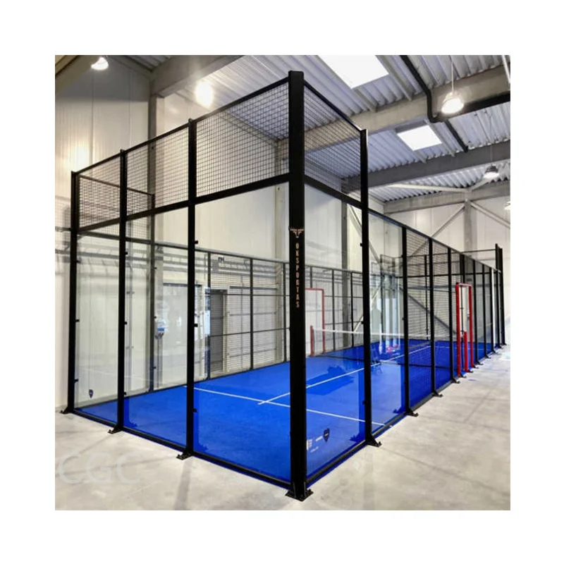Professional Manufacturers12Mm Thickness Tempered Glass Rubber Padel Tennis Court