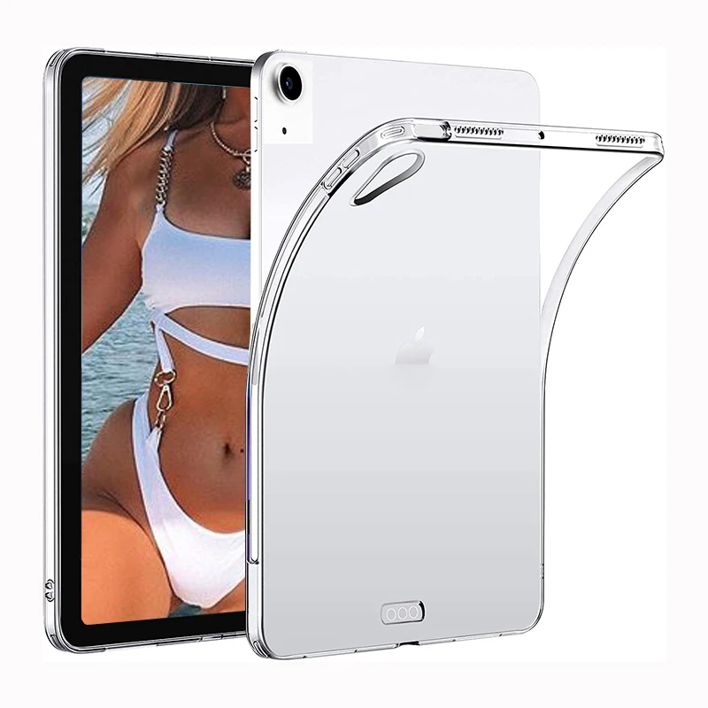
Clear Tablet Case for iPad Air 4th Generation 2020 Slim Soft Transparent TPU Back Cover for iPad Air 4 10.9 