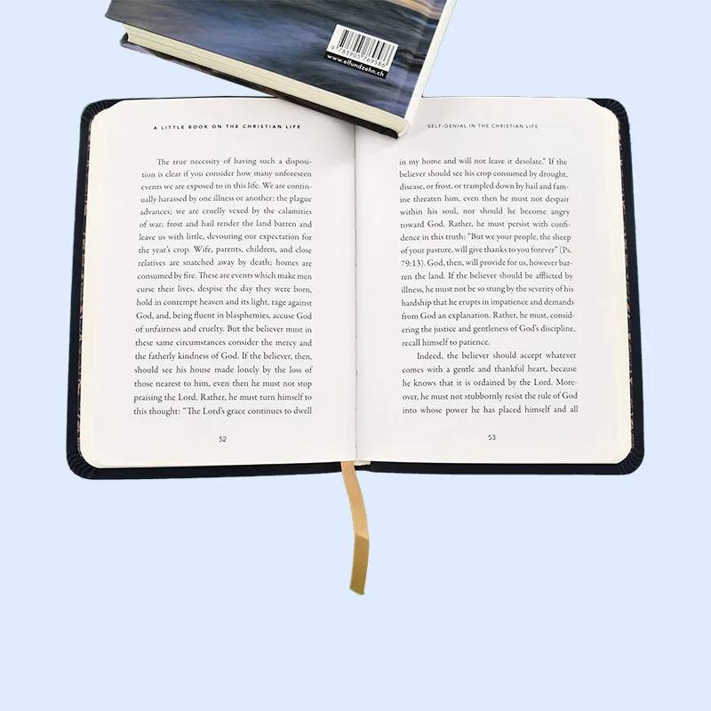 customized hardcover English Spanish catholic kjv nlt version holy bible book printing factory service gold silver gilding