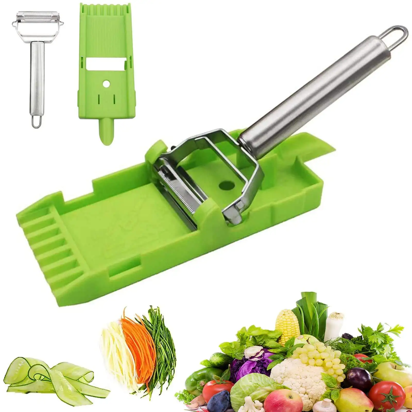 Multi functional scraping knife vegetable Slicer Shredder Cutter Julienne Tool stainless steel Blade Vegetable Peeler