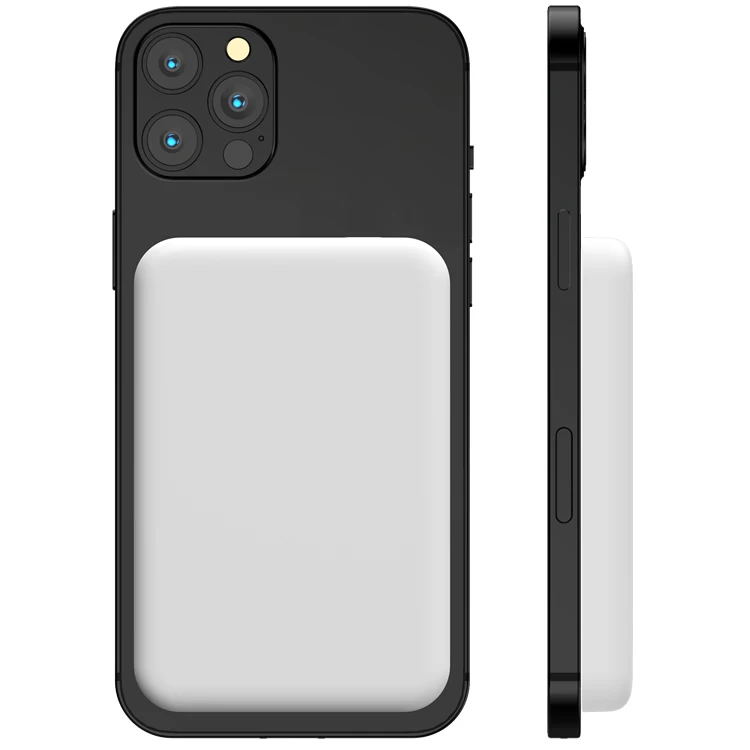 5000mAh mini magsafing portable slim magnetic wireless power bank for iphone