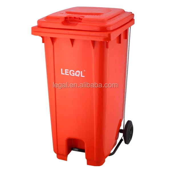 240L basurero pedal rubbish bin plastic waste bin garbage basura garbage bins with wheels