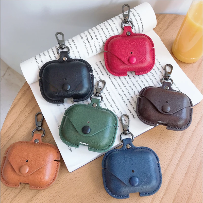 Роскошный чехол BOORUI из воловьей кожи для наушников air pods кожаный защитный airpods 1/2