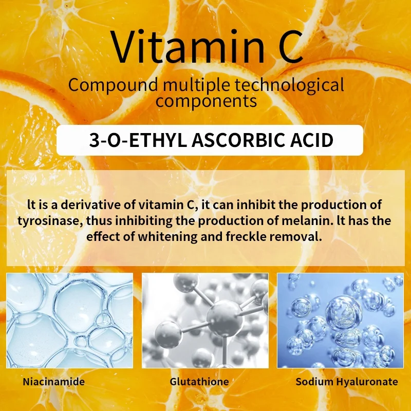 Oem Hot Sale Face Care 100% Organic Vc Whitening Brightening Skin Care Set Facial Vitamin C Rejuvenating Skin Care Set (New)