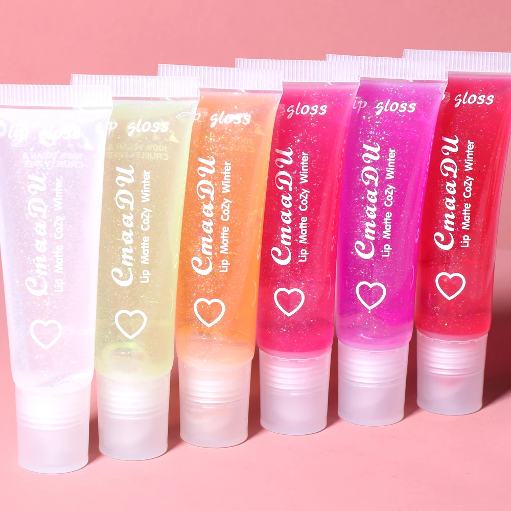 CmaaDu 6-color pure transparent moisturizing moisturizing lip balm lip glaze