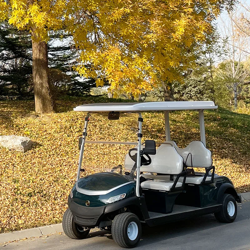 LIFETIME WARRANTY FRAME Free solar system road legal electric 4 seat buggy with solar power system and Lithium battery for sale