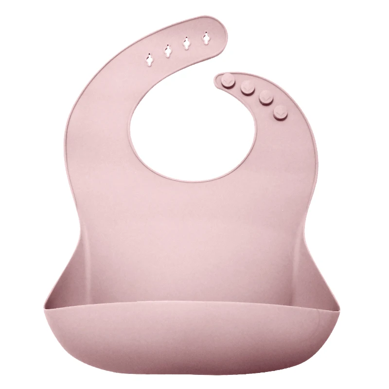 Wholesale Custom Silicone Baby Bib with Food Catcher Silicone Baby Feeding Bib