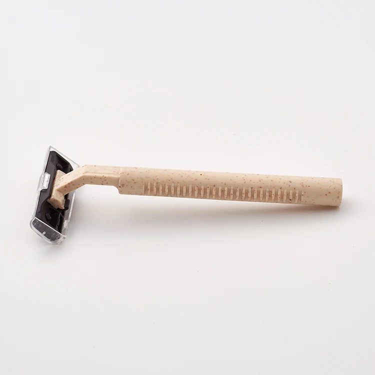 Disposable shaving razor safety straw razor