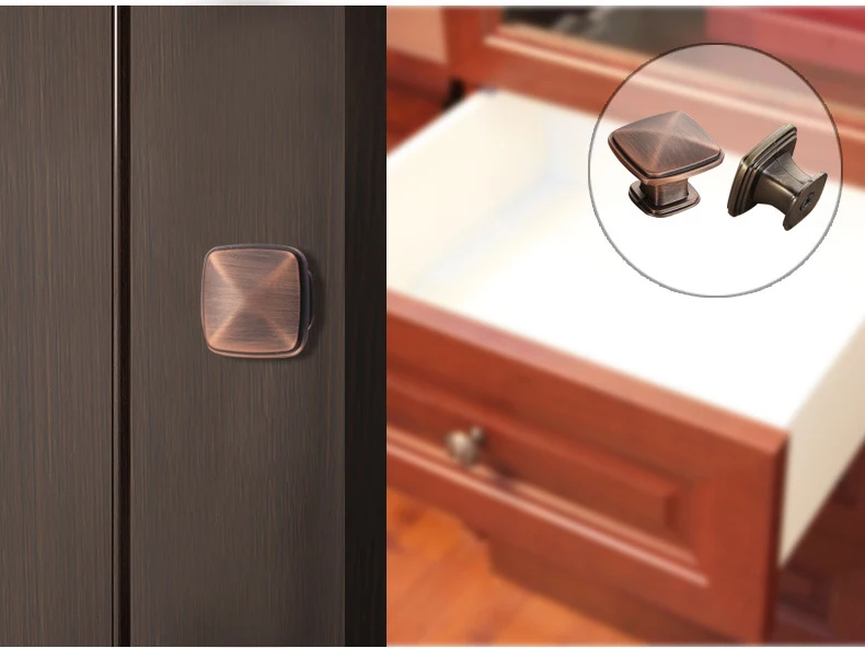 The Latest Customize Durable Using Various Furniture Handles Vintage Brass Color Lock Door Furniture Handle