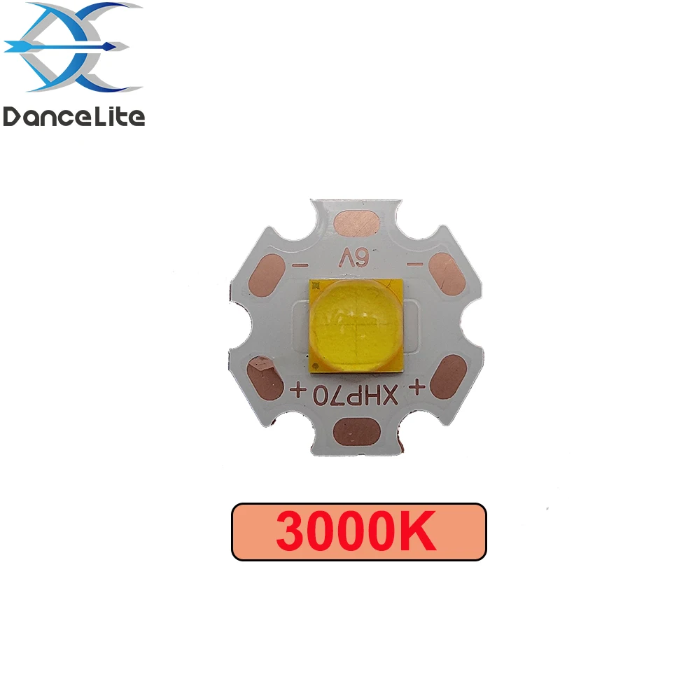DIY 16 мм/20 мм медная пластина XHP70.2 светодиодный излучатель 3000K/5000K/6500K 6 В/12 в 30 Вт XHP70 светодиоды источник освещения с бусинами