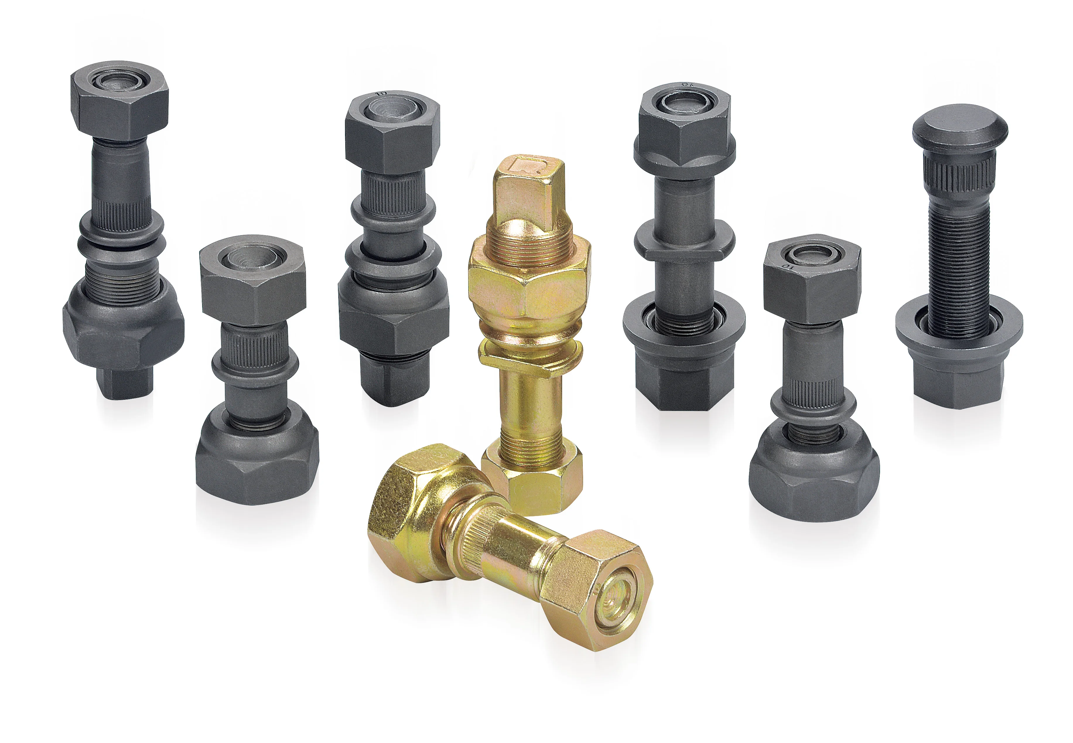 Japanese Heavy truck Wheel stud bolt ISUZU NPR41 front M20X1.5/22X1.5X87  wheel bolts and nuts