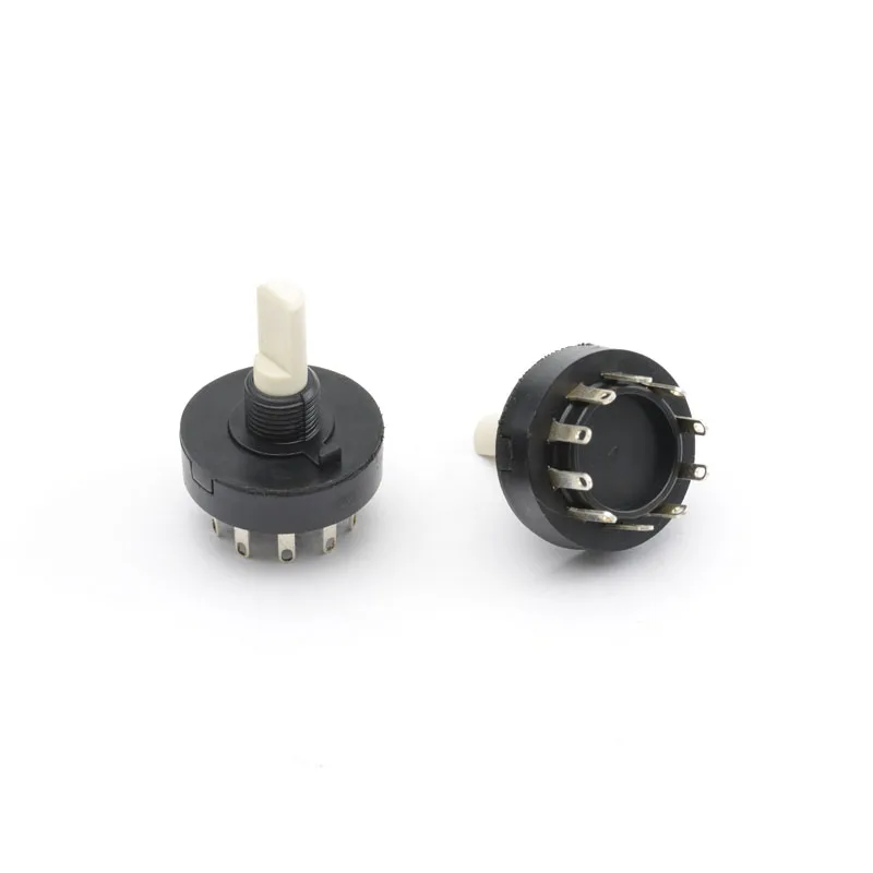 22mm double pole 5 position vertical  rotary switch