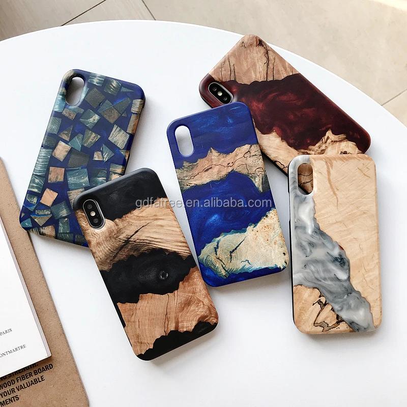 gdfatree uniqueness wood burl resin phone case for Apple iPhones Compatible Brand, Fashion Phone Cases Luxury Sparkle Bling