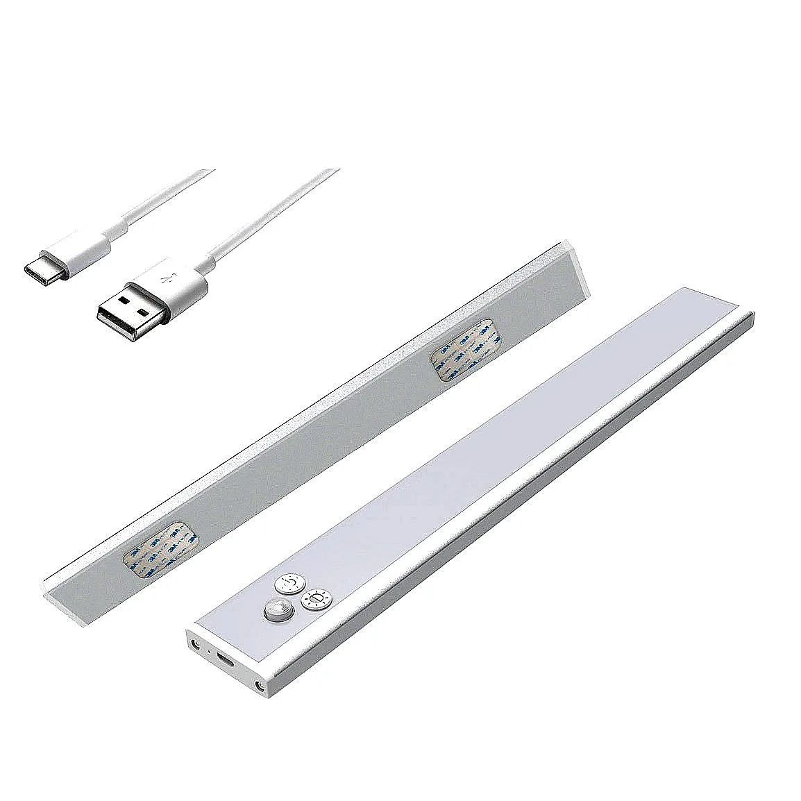 3 Temperature Color Brightness Adjustable Automatic Hallway Bathroom Stairs Path LED Ultra Thin Motion Sensor Night Light