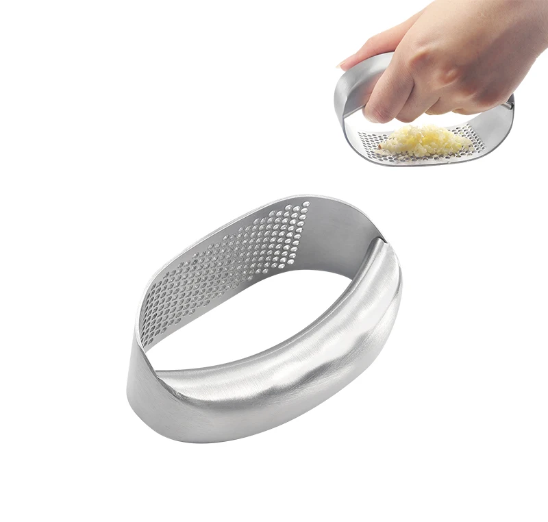 kitchen accessories wholesale stainless steel manual garlic press tool crusher garlic mincer