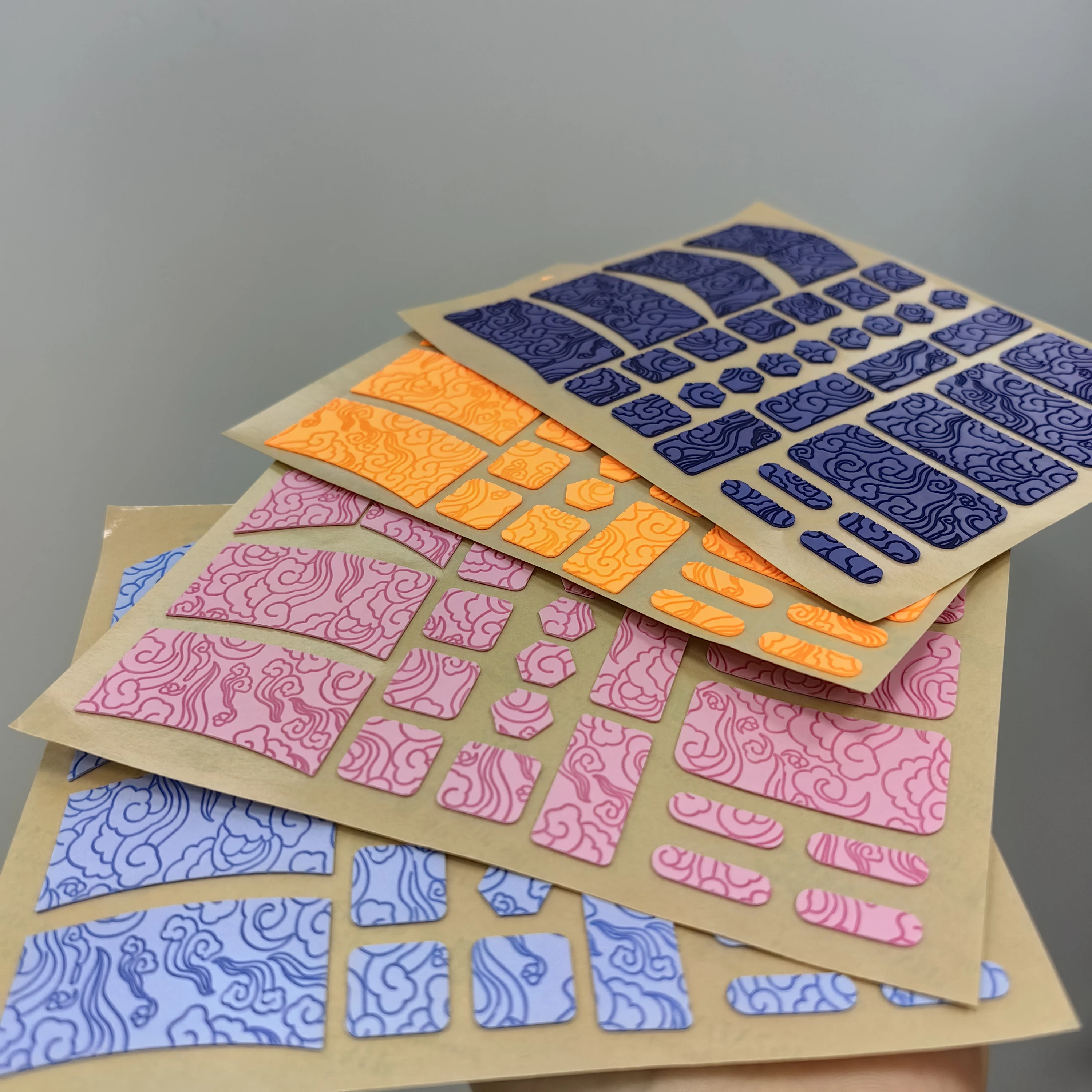 Custom Gaming Mouse Grips Ultra Thin Textured Pattern Mouse Grip Tape Diy Universal Griptape Anti-Slip Slide Grip Stickers