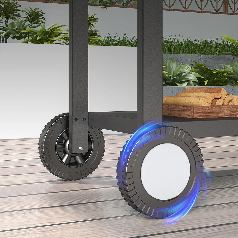 4 Burners Flat Top Gas Grill Stove Flat Top Griddle Professional Outdoor Griddle With Side Table